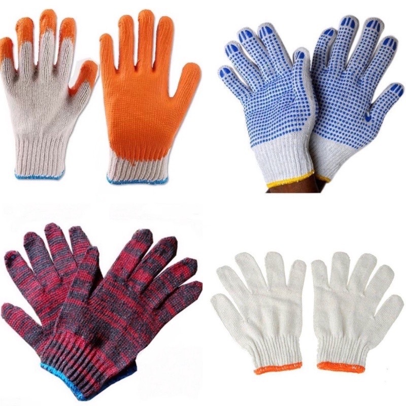 Per/pair Rubber/ Cotton Gloves | Shopee Philippines