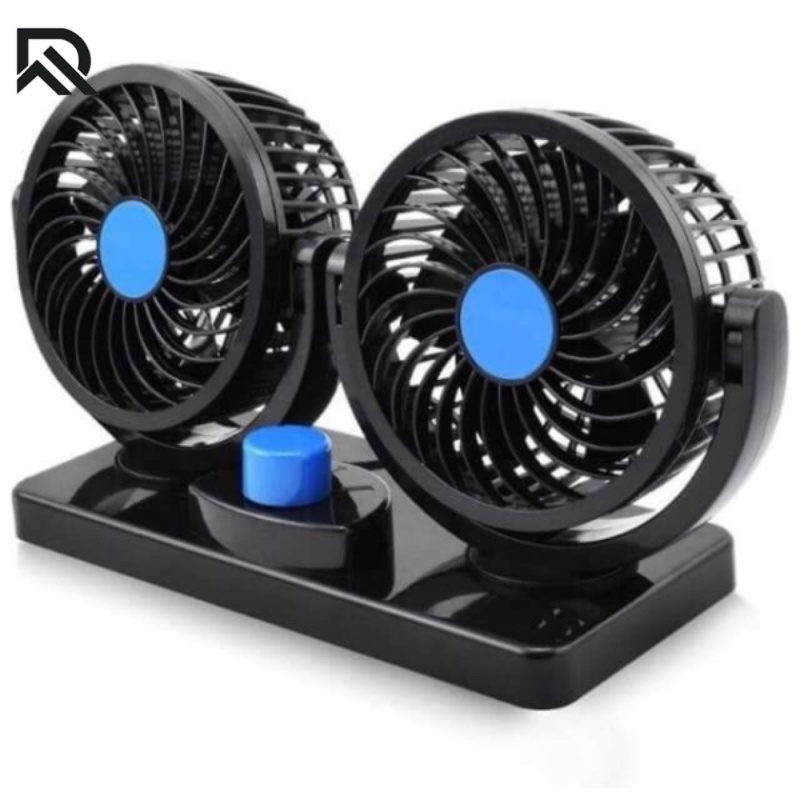 Car Fan HTM Car Fan 24V 360 Degree Adjustable Car Auto Air Cooling Dual ...