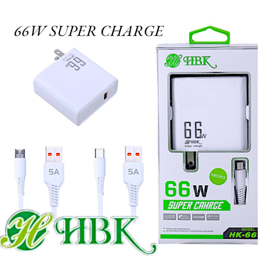 66W Dual Output Fast Charging Charger USB and Type-C Super Charge 66w ...