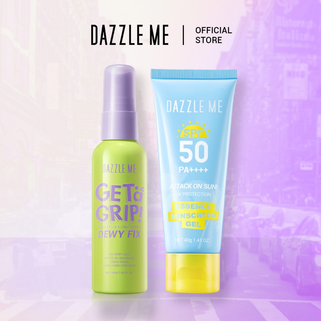 DAZZLE ME Get Shine Bundle - Get a Grip! Dewy Fix Setting Spray ...