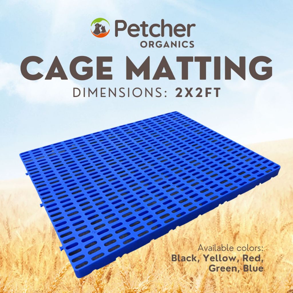 Petcher Heavy Duty Plastic Matting for Dog 2ft x 2ft Interlocking ...