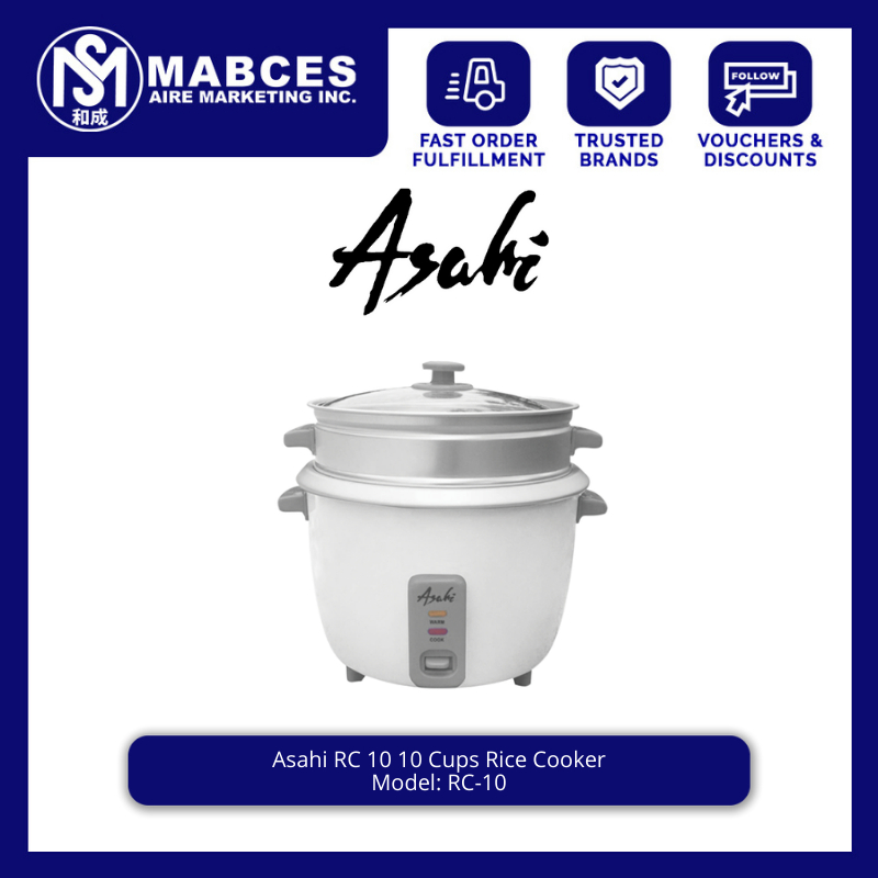 Asahi RC-10 1.8L Rice Cooker | Shopee Philippines