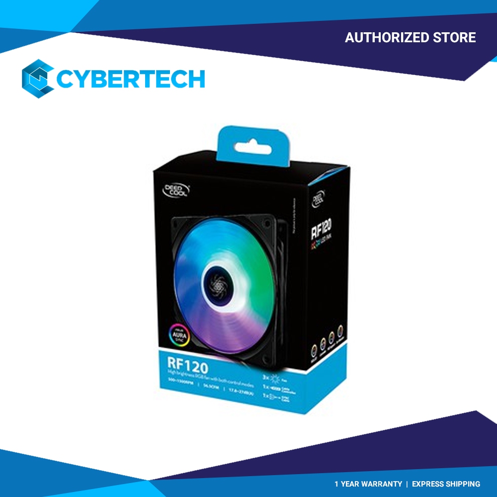 Deepcool RF120 3 in 1 Chassis Fan RGB Kit Case Fan (DP-FRGB-RF120-3C ...