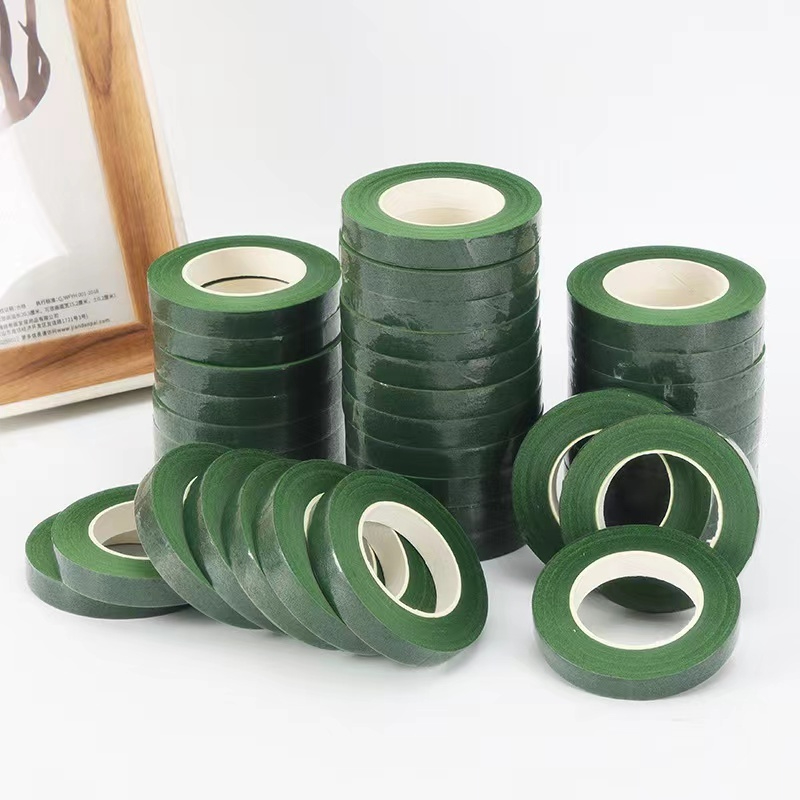 Flower green paper tape, handmade dly material, rose bouquet, metal wire tape | Shopee Philippines