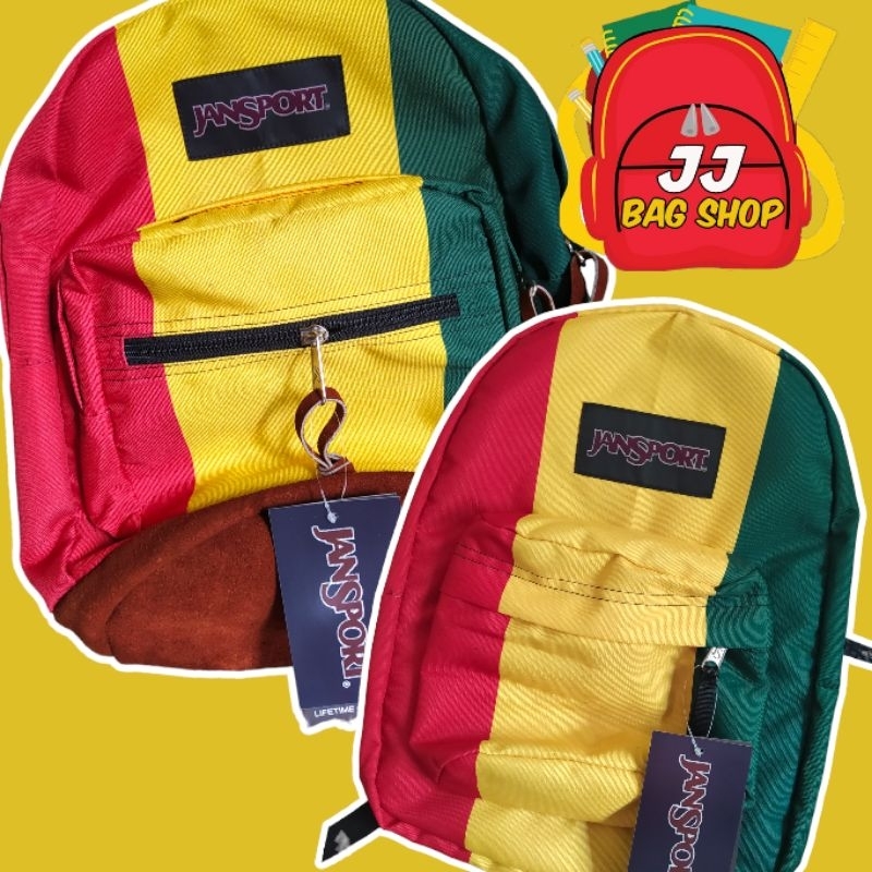 JANSPORT BACKPACK UNISEX RASTA DESIGN Shopee Philippines