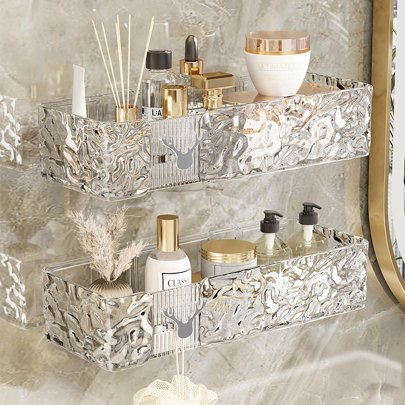 Bathroom Shelves Wall Mount Corner Shelf Shower Storage Rack Holder for  Cosmetic Soap Organizer Hold - Main Image