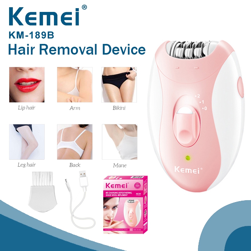 Kemei Electric Hair Removal Machine Women Underarm Trimmer Professional ...