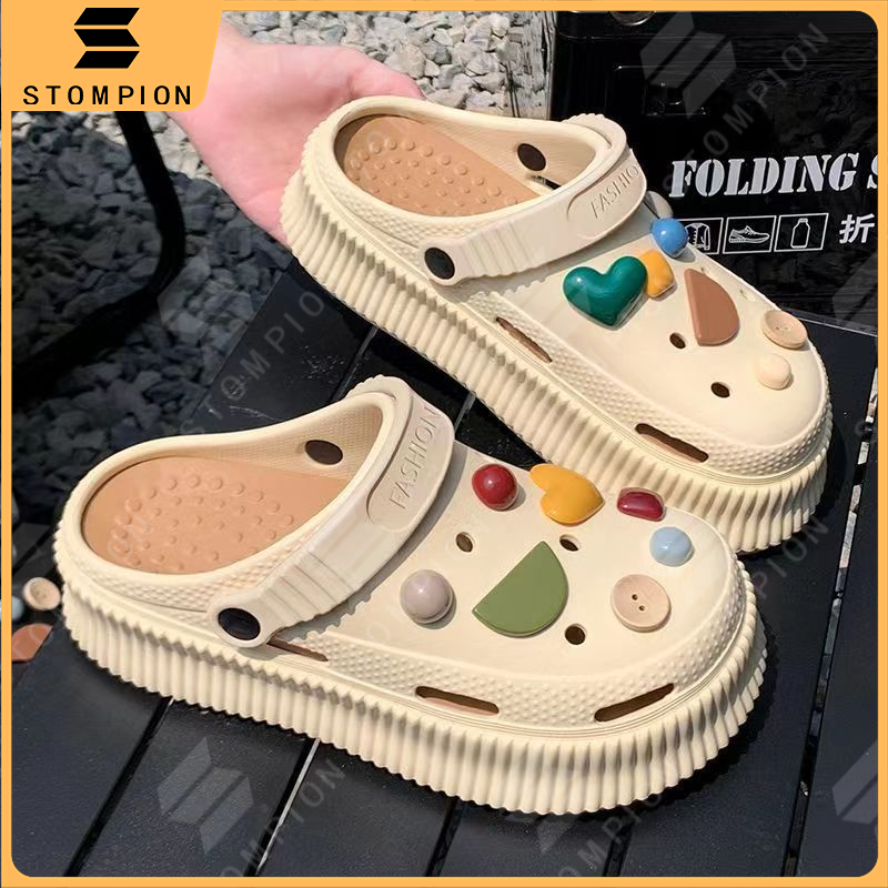 STOMPION Beach Sandals For women cartoon clogs for women slippers for ...