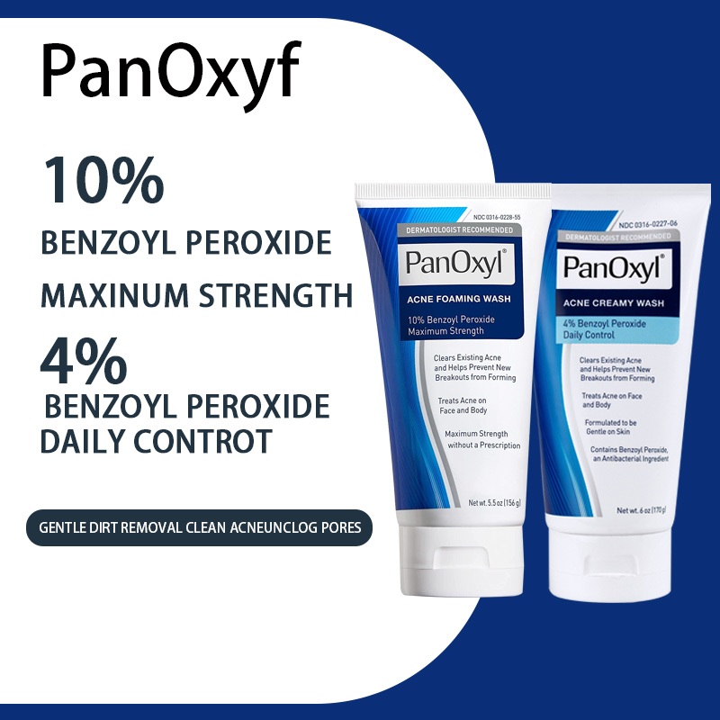 PanOxyl Acne Foaming Wash Benzoyl Peroxide 4/10 Maximum Strength