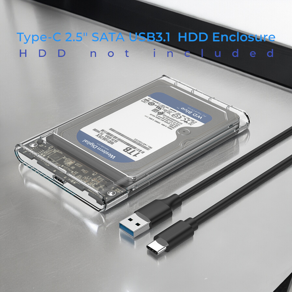 2.5 HDD SSD Enclosure Type C USB3.1 High Speed 5Gbps for SATA Drives Shopee Philippines