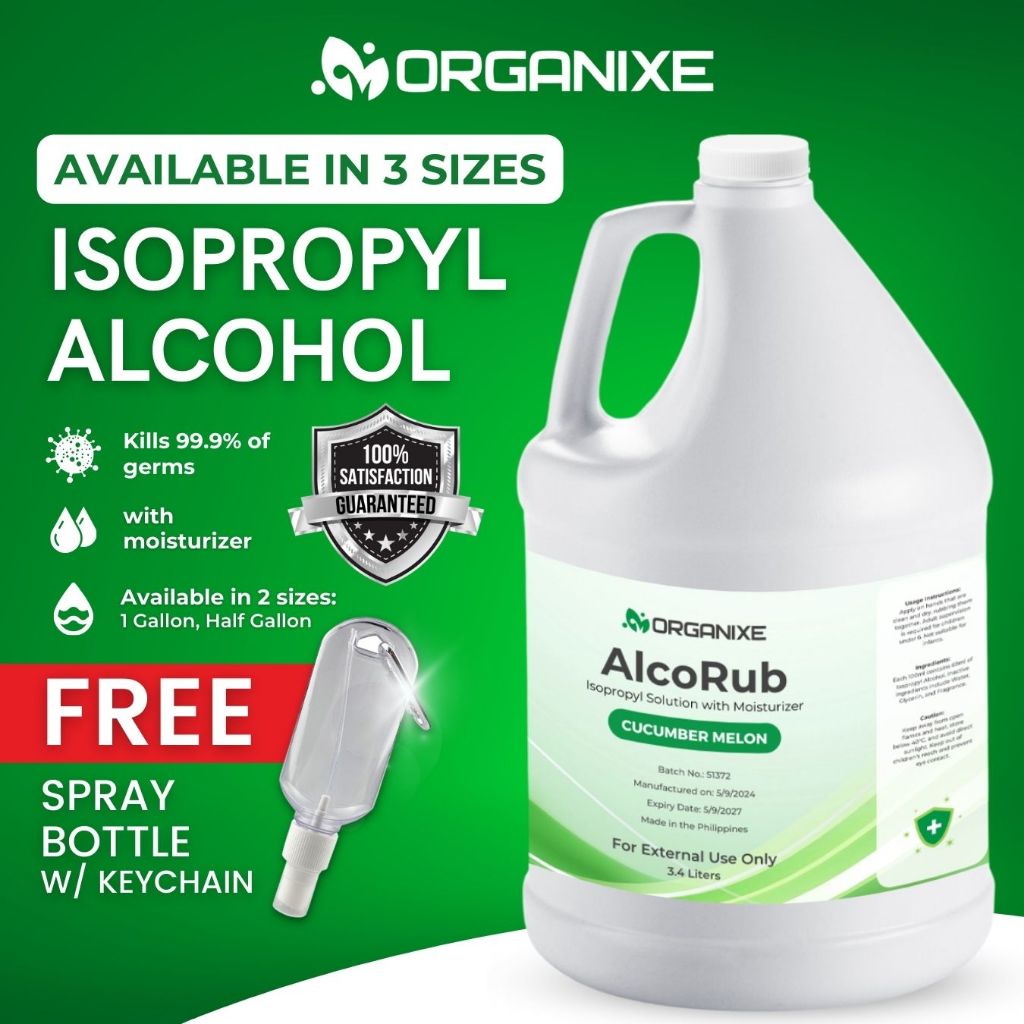 Organixe Isopropyl Alcohol FREE Spray Bottle Antiseptic Disinfectant