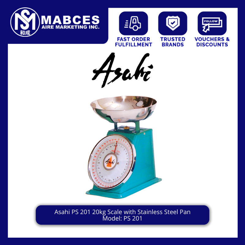 Asahi PS-201 20kg Scale with Stainless Steel Pan | Shopee Philippines