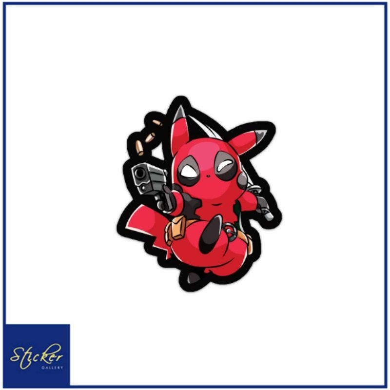 Pikachu Deadpool Anime Waterproof Tumbler, Laptop, Stationery, Journal ...