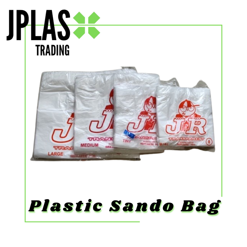 100 pcs - JR Transparent Plastic Sando Bag - Mini, Tiny, Medium, Large ...