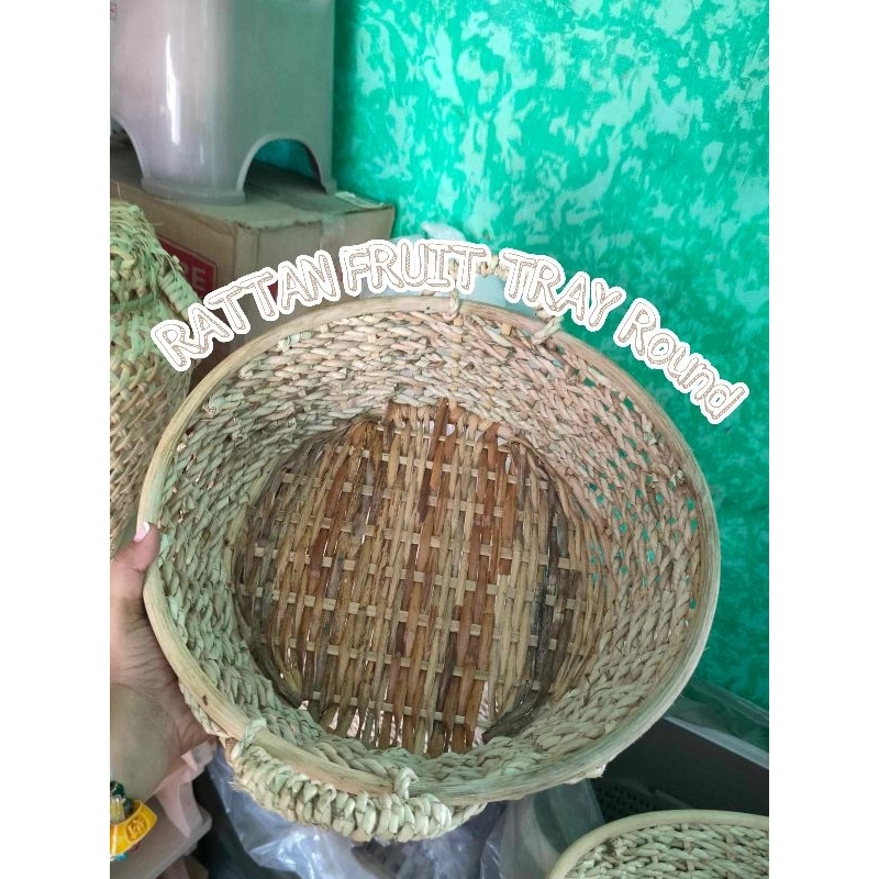 RATTAN FRUIT TRAY made of Rubi Robe | Shopee Philippines