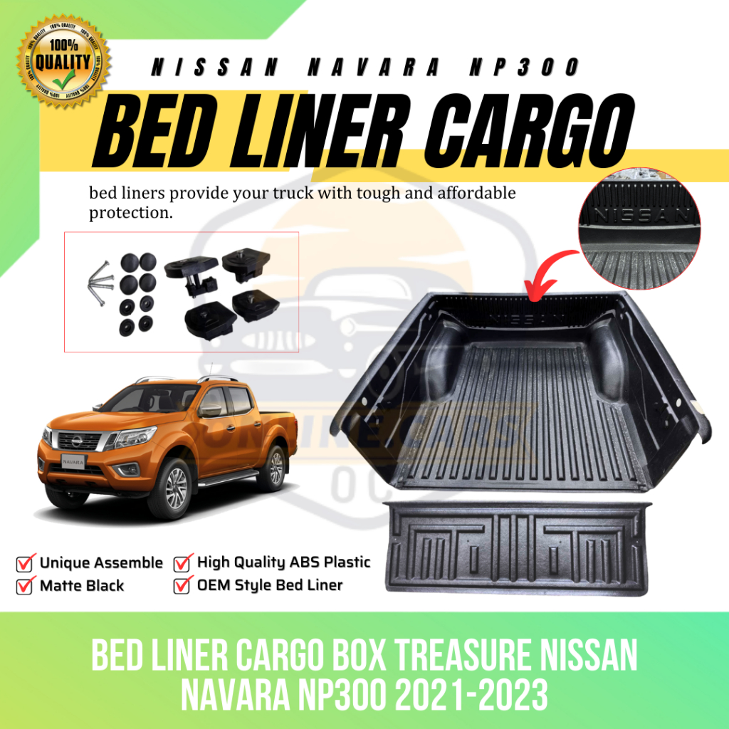 Oc Bed Liner Cargo Box Treasure Nissan Navara Np300 2021 2023