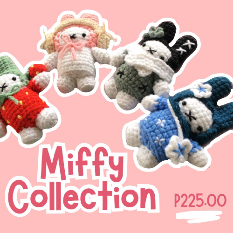 Handmade Crochet Miffy Plushies Shopee Philippines
