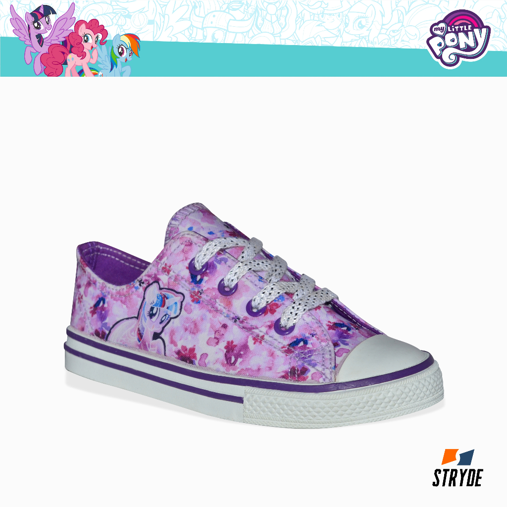 Hasbro My Little Pony Canvas Shoes for Kids Girls Kiltie Violet ...