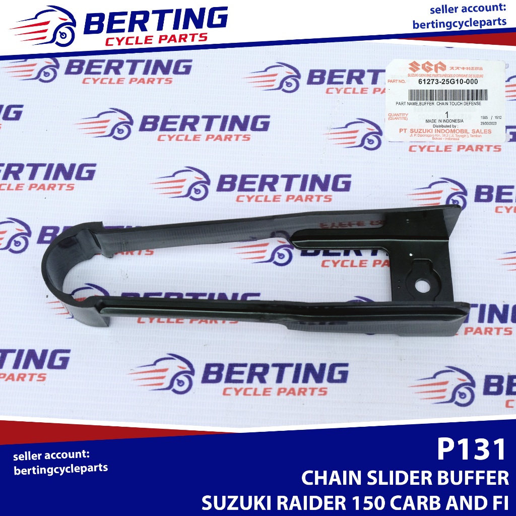 SGP CHAIN SLIDER BUFFER Suzuki Raider 150 Carb and FI Genuine 61273 ...