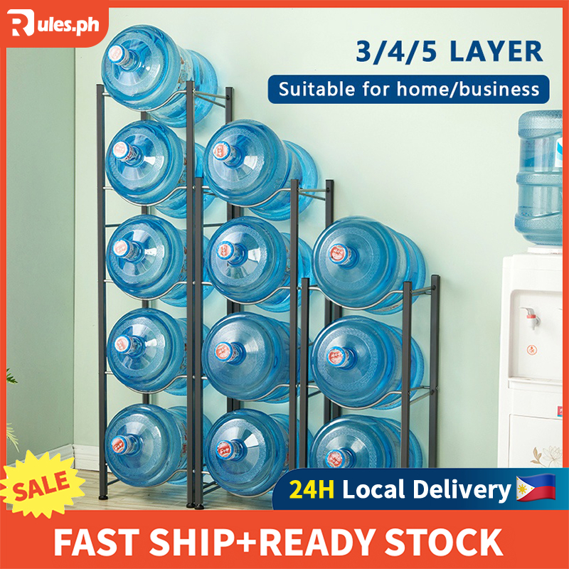 Rules Multi-Layers Water Dispenser Rack Stand Heavy Duty Water Bottle ...