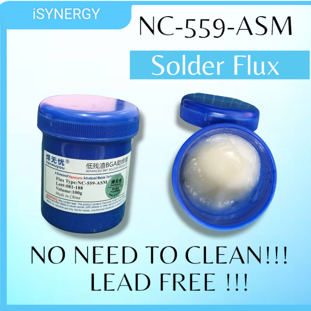 NC-559-ASM SOLDER FLUX PASTE NO-CLEAN LEAD FREE SOLDERING FLUX BGA ...
