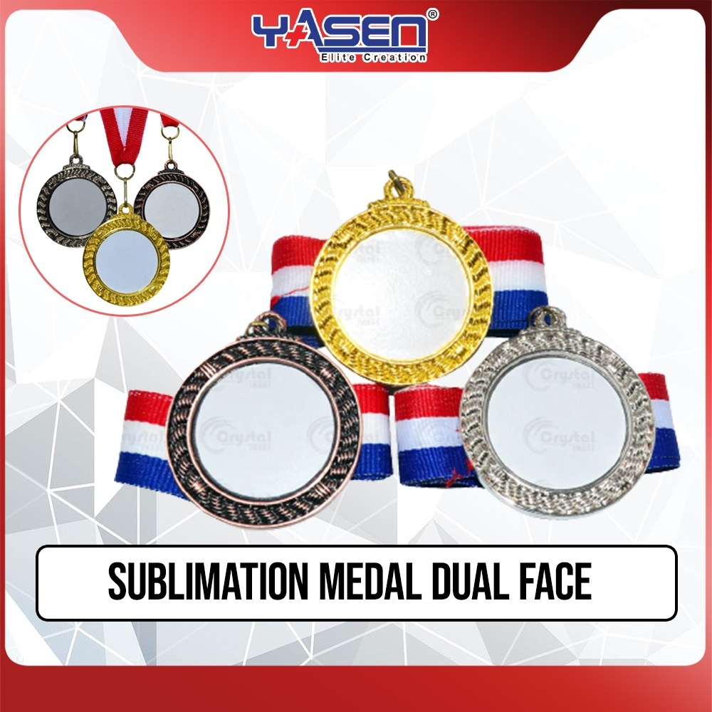 Medal Dual Face Sublimation Subli Coated Back to Back Awards | Shopee ...