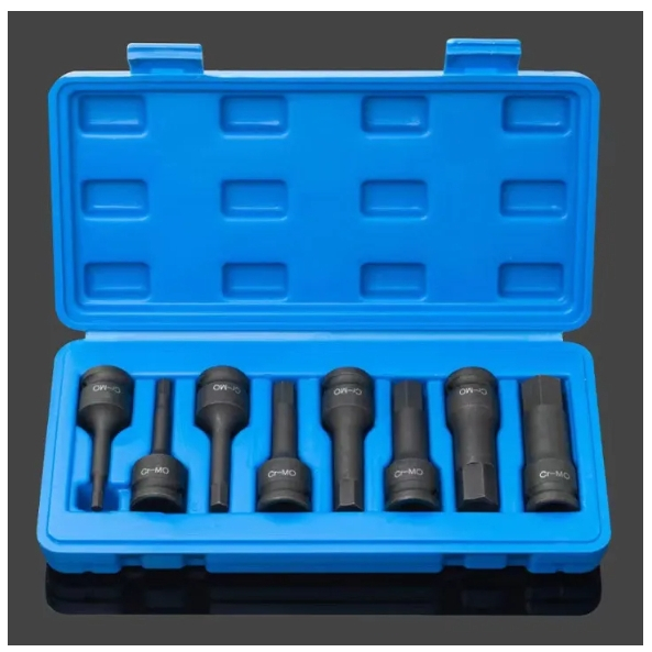 1/2-inch Drive Chrome Molybdenum Steel Hex Key Socket Metric Allen Bit ...