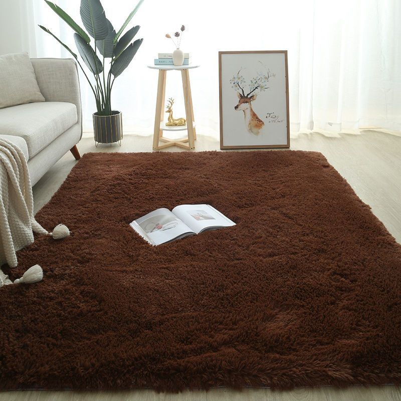 Printed Long Pile Rug Cover Floor Carpet Shaggy Velvet Center Rugs ...