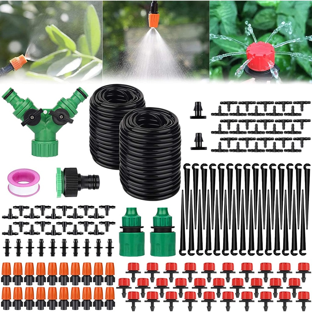 15M/30M Garden Watering Hose Set Timer Pipe Garden Auto Irrigation ...