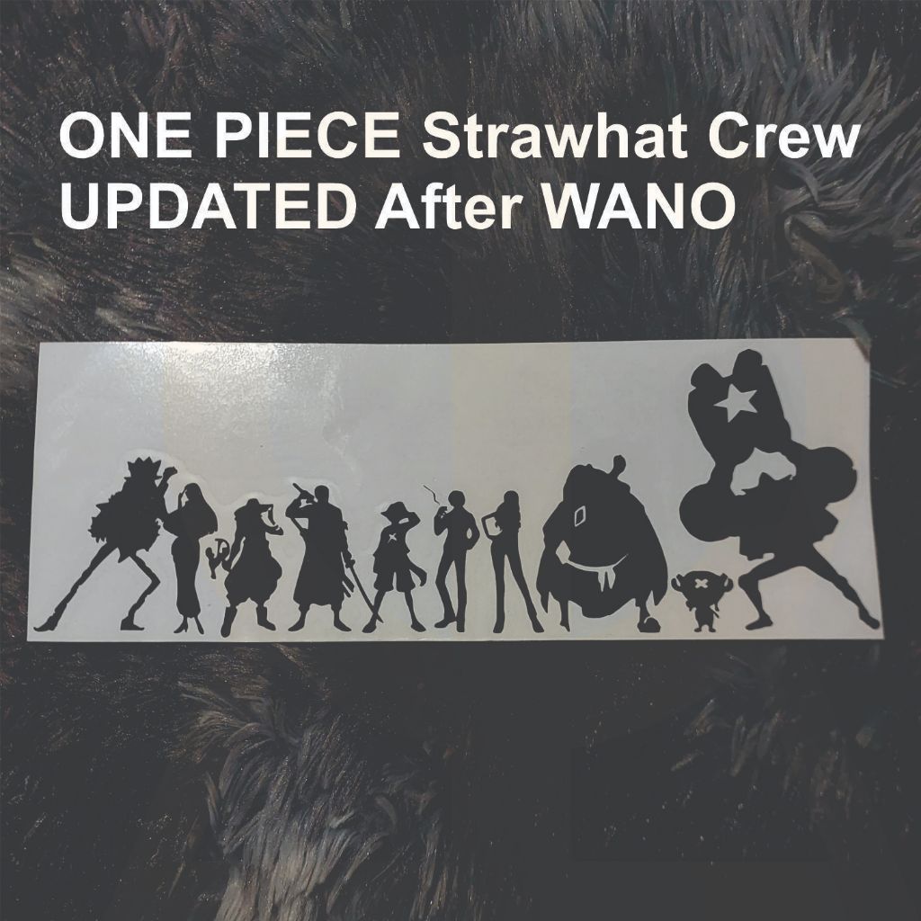 One Piece Strawhat Crew Car Sticker COMPLETE with Jimbei | Shopee ...