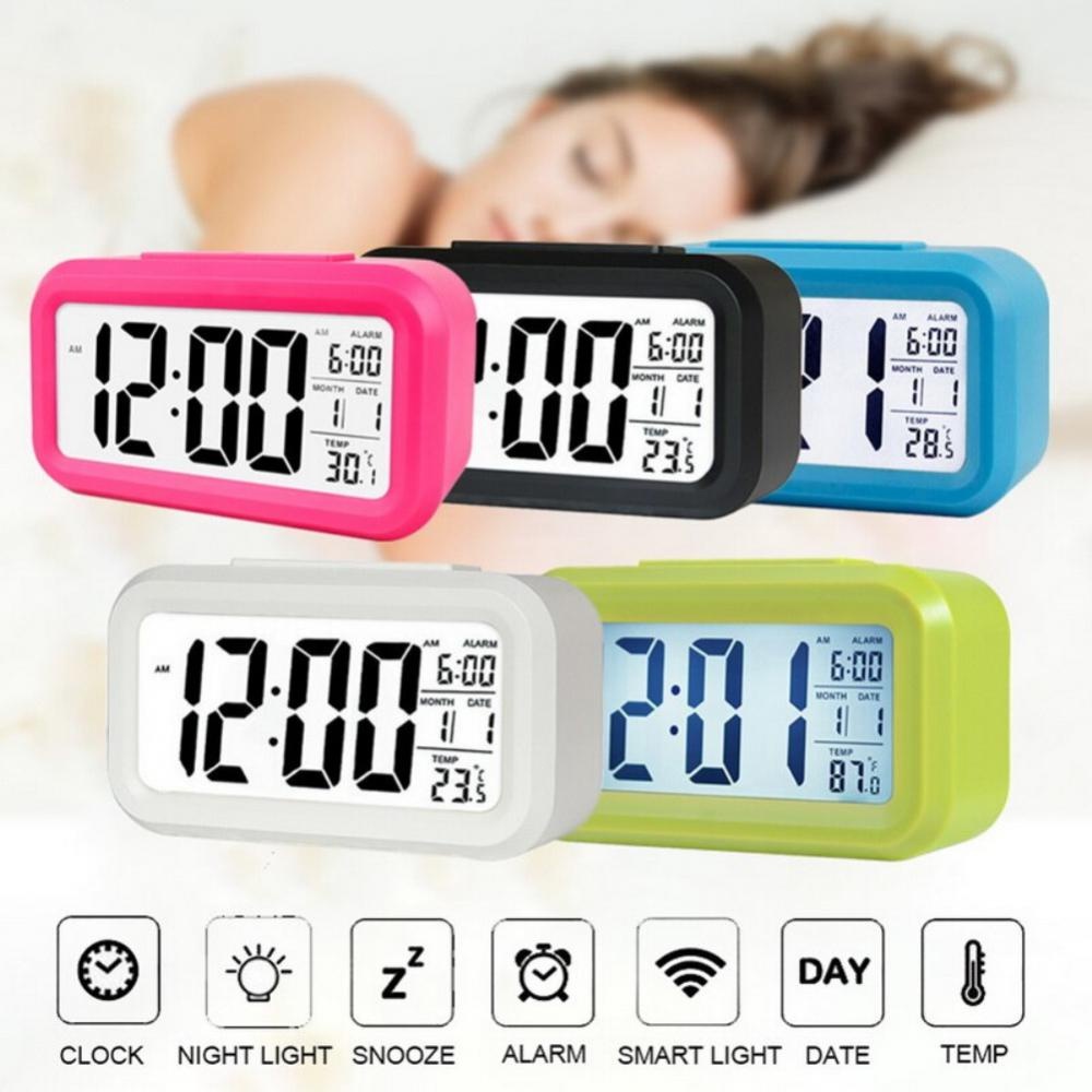 MIni Digital Backlit LED Display Clock Alarm Clock LED Snooze ...