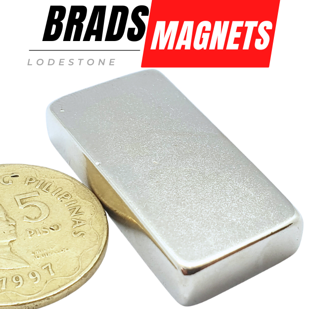 N52 POWERFUL Neodymium BLOCK BAR L40 x W20 x H8 mm Strong Flat
