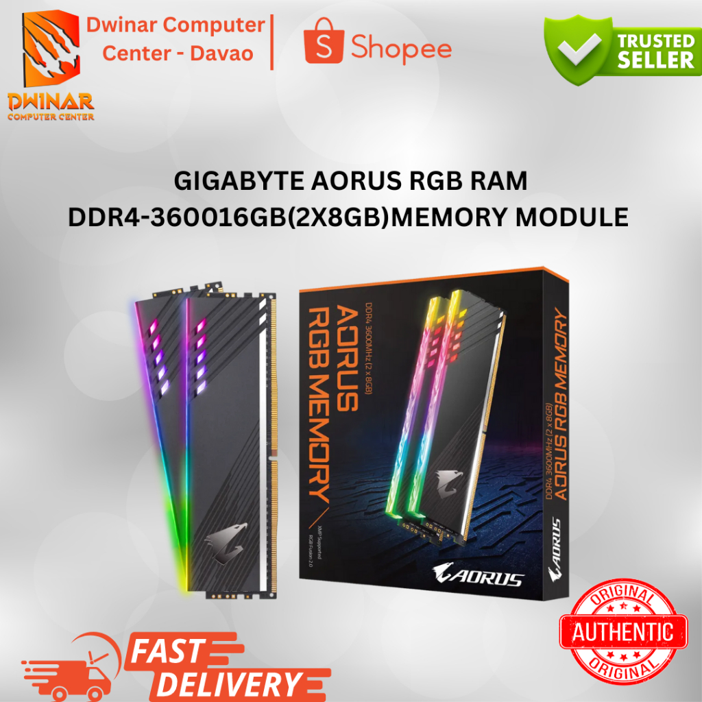 メモリー AORUS RGB MEMORY DDR4-3600MHz 2x8GB 16GB AORUS RGB Memory 16GB (2x8GB) 3600MHz｜AORUS - GIGABYTE USA