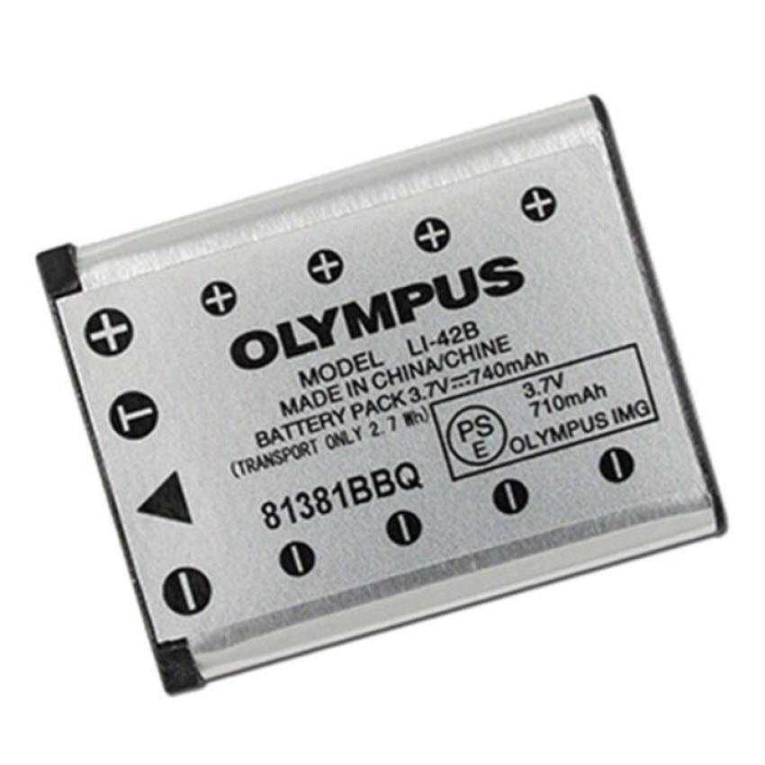 2 Batterie Olympus Li-42B 740mAh Li-Ion – Ricambio Per X-600, FE Series, µ Series