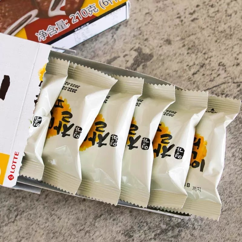 Lotte Chocolate Rice Cake 6pcs 210g | Shopee Philippines