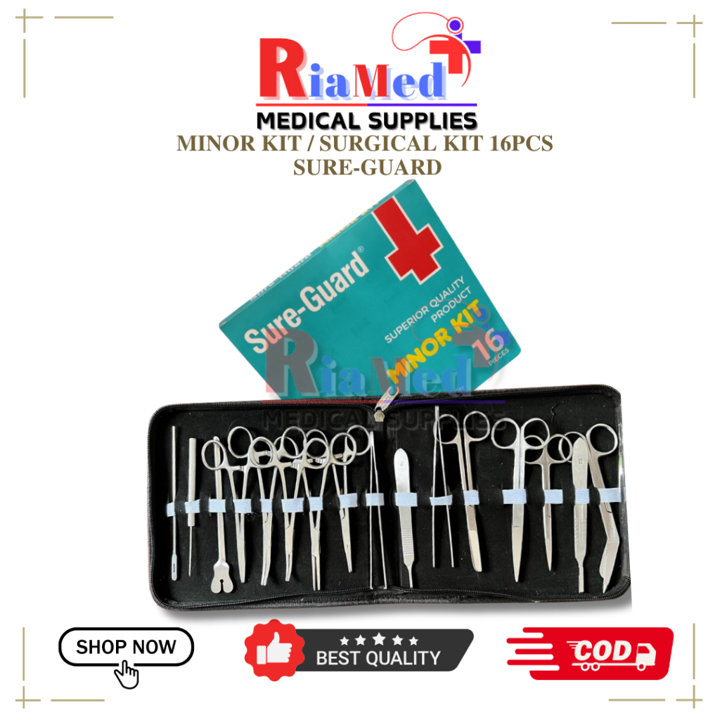 SURE-GUARD MINOR KIT/ SURGICAL KIT 16PIECES | Shopee Philippines