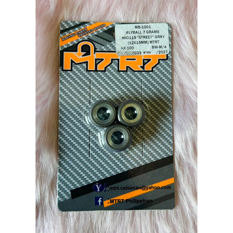 MTRT Taiwan Racing “Street Gray” Flyball for MIO115 Size: 7g. 8g. 9g ...