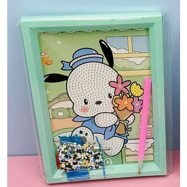 Vintage Macaron Photo Frame Diamond Painting Sanrio Cartoon Pattern DIY ...