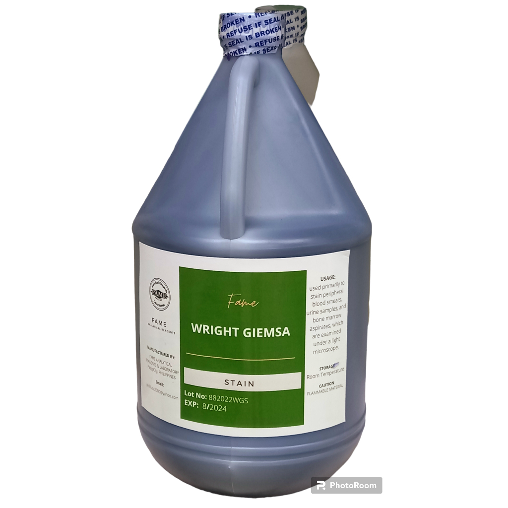 WRIGHT GIEMSA STAIN GALLON FOR LABORATORY USE | Shopee Philippines