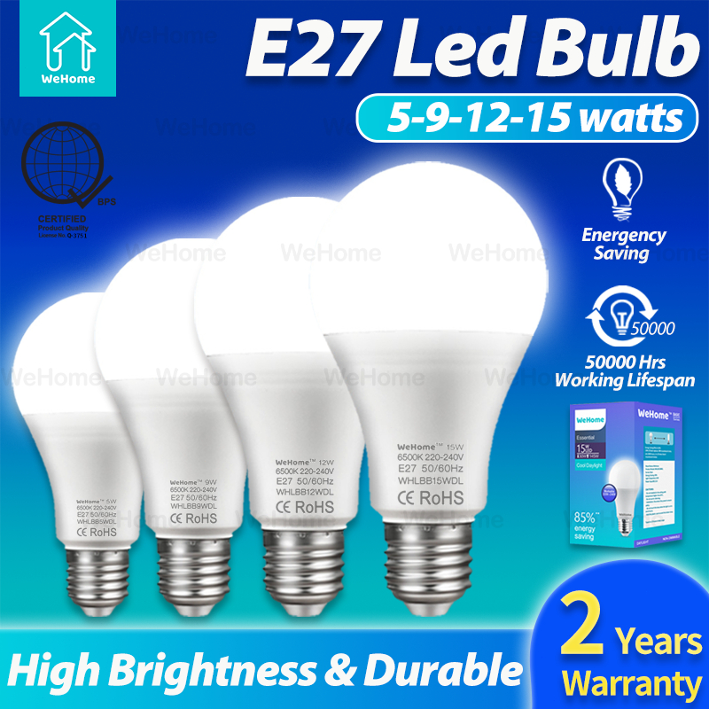 WeHome E27 LED Bulb Light Daylight Led Light Bulbs A-Bubble 5W 9W 12W ...
