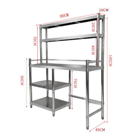 CHKUI Stainless table metal console table 304 double layer Stainless ...