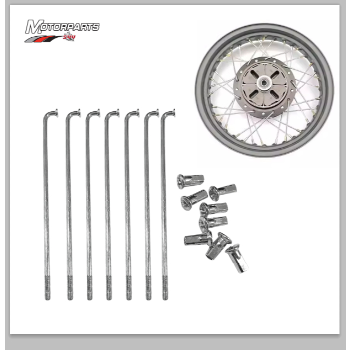 MBI Standard (RIOS) Motorcycle Spokes and Nips | Shopee Philippines
