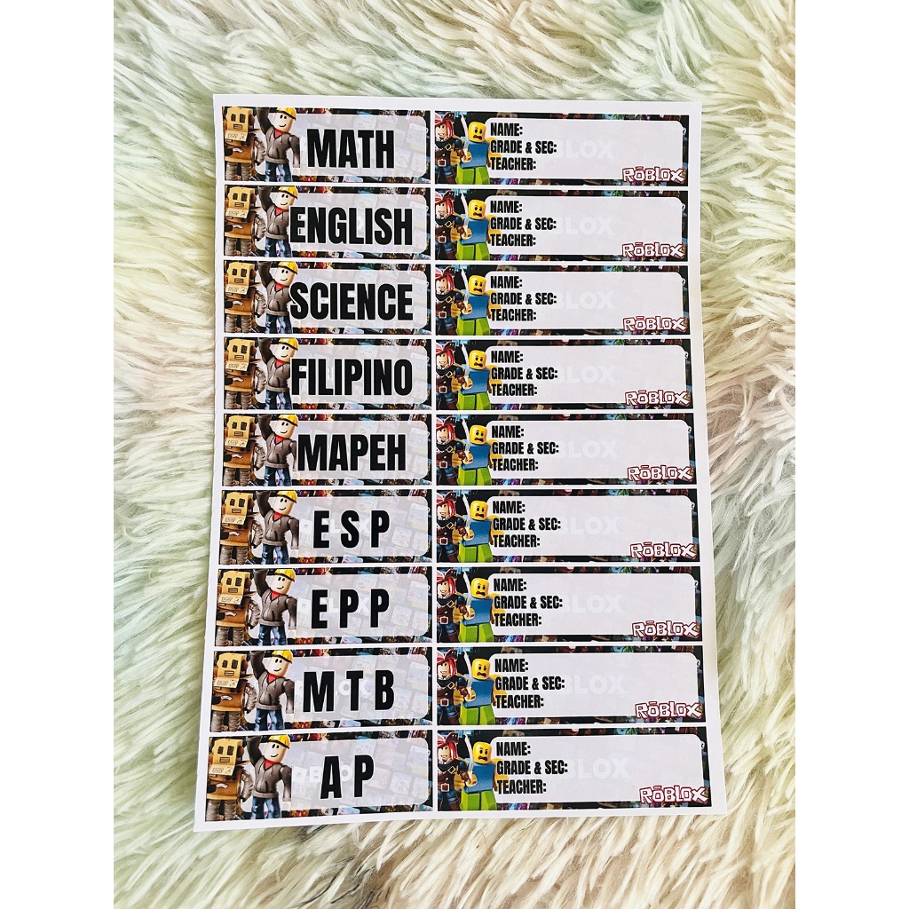 Sticker Labels / Subject label / notebook label | Shopee Philippines