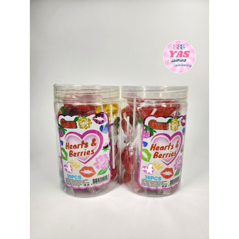 30 pcs. HEART AND BERRIES POP/ loot bag fillers / paninda / giveaways ...