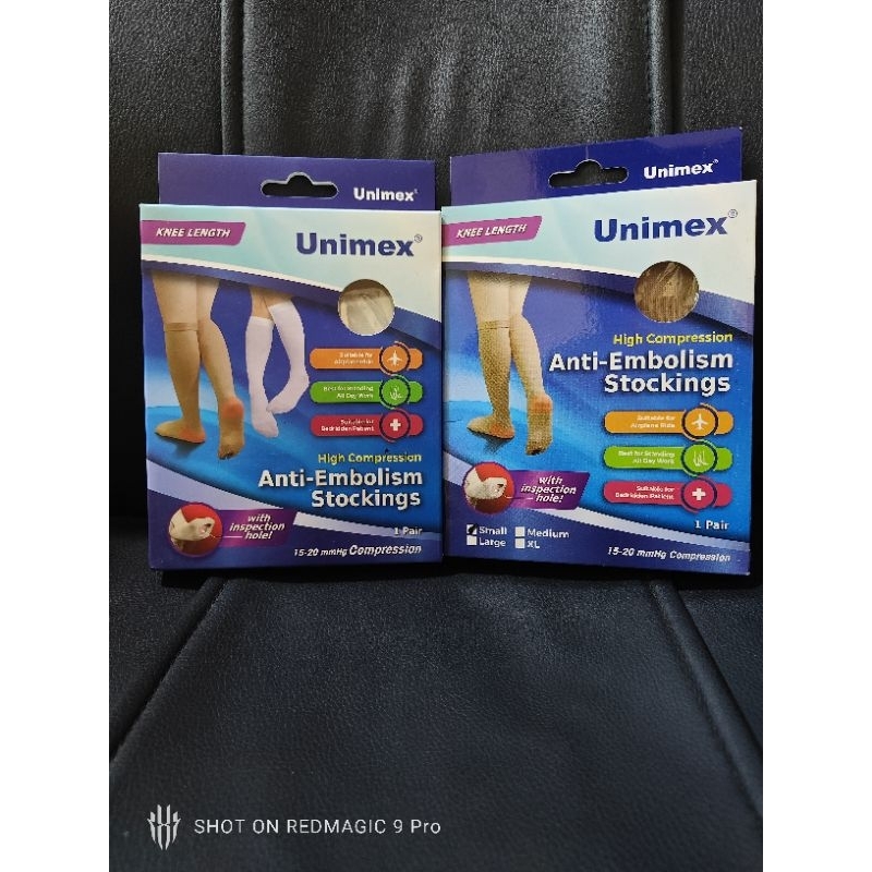 High Compression Stocking Anti- Embolism Stockings KNEE LENGTH Color ...