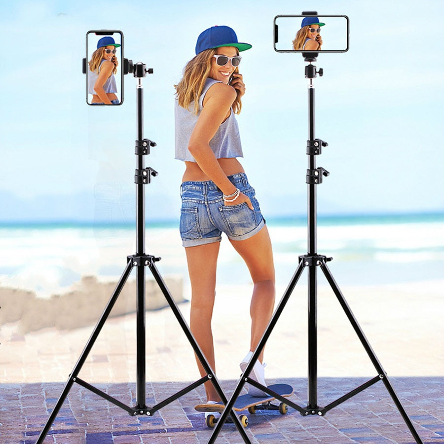multi-function Portable 210cm Tripod Adjustable Selfie Stand Tripod ...