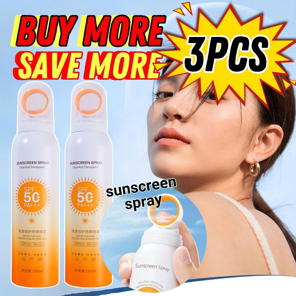 SPF50+ Power Waterproof UV Protection High Sunscreen Spray- For All ...