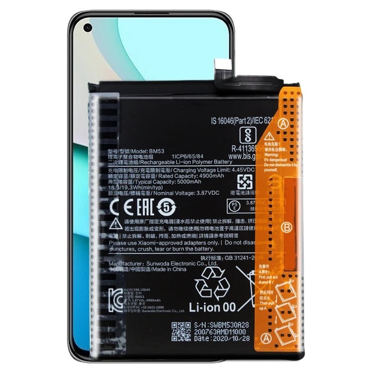 bateria xiaomi redmi note 9s note 9 pro bn55