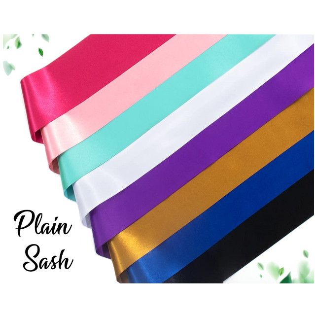 Plain Sash Diy Sashes For Pageants, Birthday, Party, Graduation ...