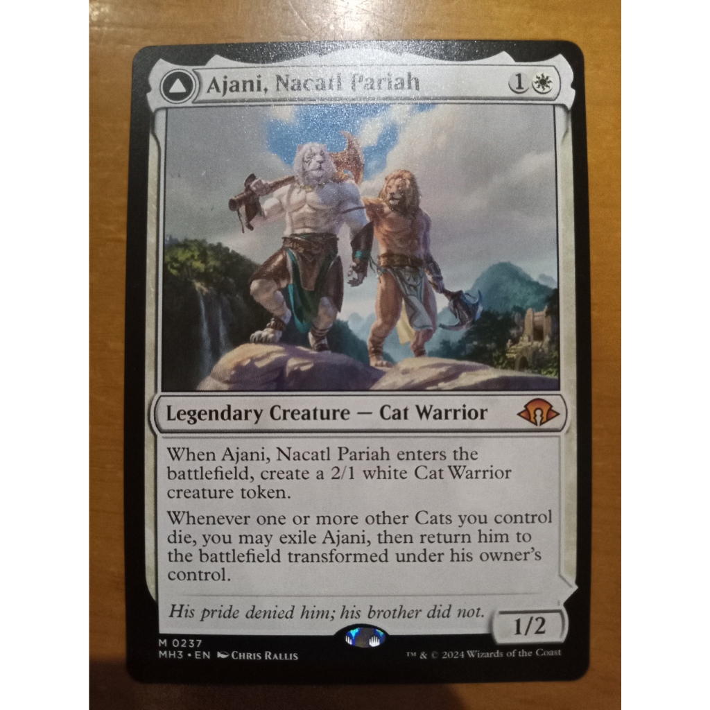 MTG Ajani, Nacatl Pariah // Nacatl Avenger Mythic Modern Horizons 3 MH3 ...